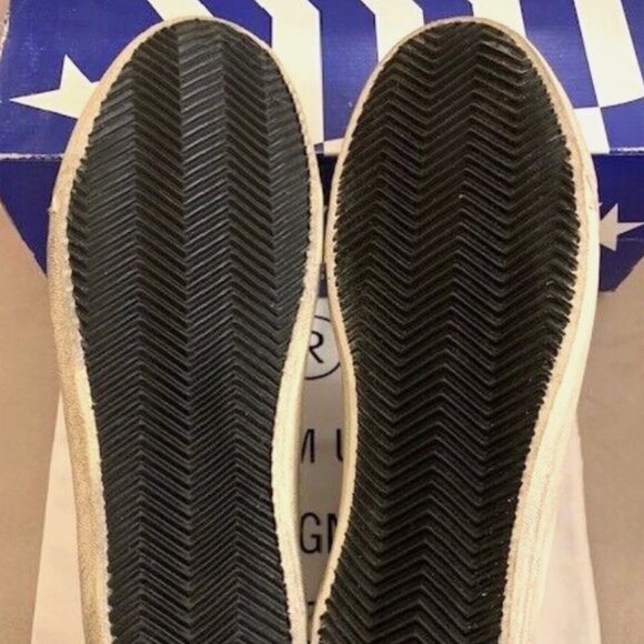 GOLDEN GOOSE MEN 2.12 RED STAR HIGH TOP SNEAKERS SHOES, WHITE SILVER, SZ 46 NIB! - Picture 10 of 13